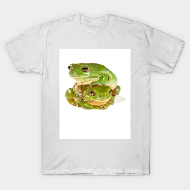 Green tree frogs, one on top of the other T-Shirt by clearviewstock